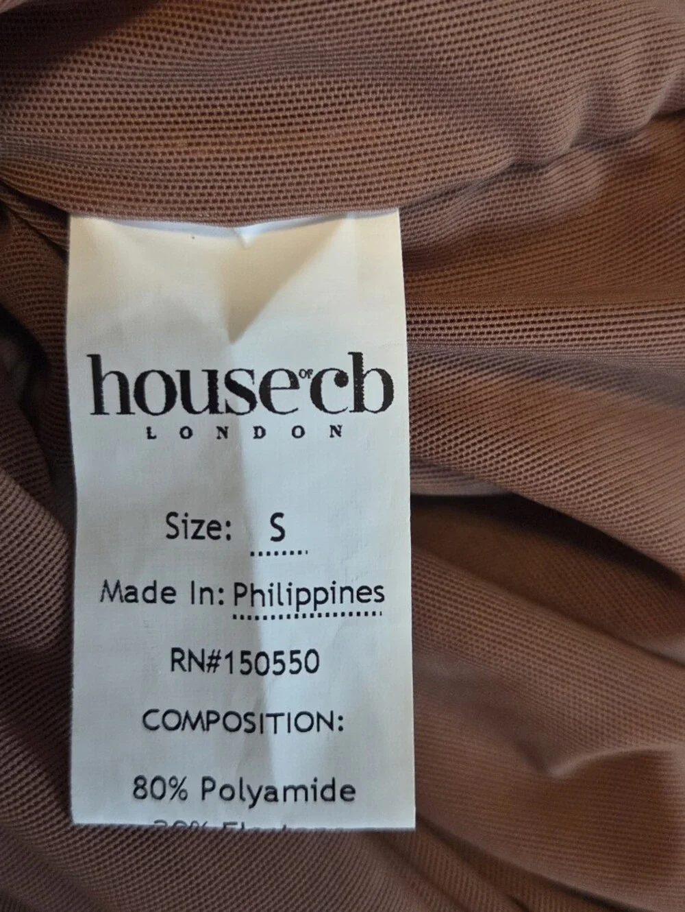 New Without Tags House of CB Valentina Mocha Assymetric Cutout Ruched MidiDress